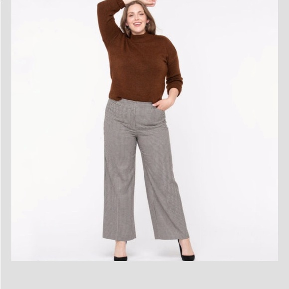 🆕Sz 6,10 & 12 Houndstooth Wide Leg Pant - Picture 9 of 10